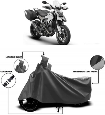 AutoKick Two Wheeler Cover for Ducati(Hyperstrada, Grey)