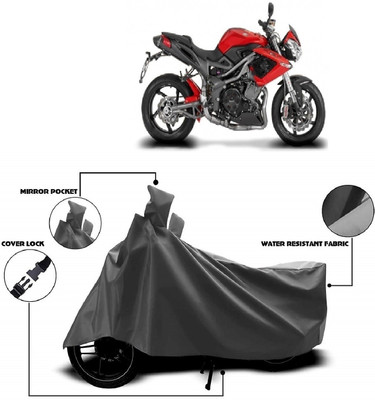Autoprime Two Wheeler Cover for DSK Benelli(TNT R, Grey)