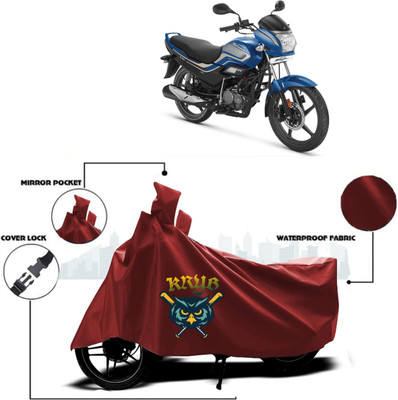 AUTOCAD Waterproof Two Wheeler Cover for Hero(Super Splendor, Maroon)