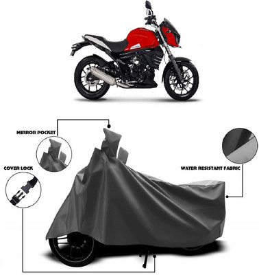 AutoKick Two Wheeler Cover for Mahindra(MOJO XT 300, Grey)
