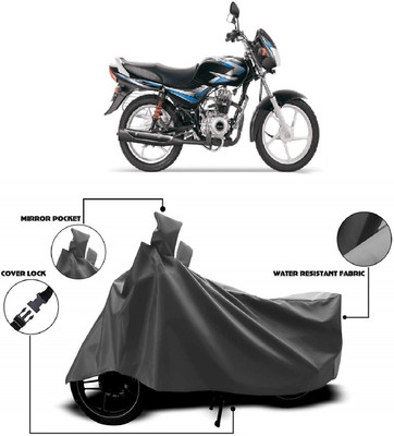 AutoKick Two Wheeler Cover for Bajaj(CT100, Grey)