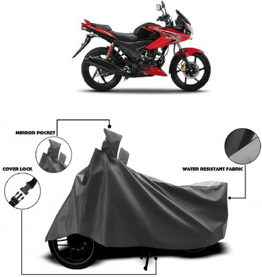 AutoKick Two Wheeler Cover for Honda(CBF Stunner, Grey)