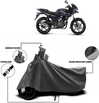 AutoKick Two Wheeler Cover for Bajaj(Pulsar 180 DTS-i, Grey)