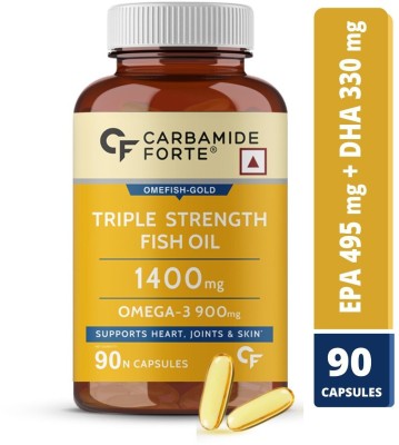 CF Triple Strength Fish Oil 1400mg with Omega 3 900mg Capsules for Men & Women(90 No)