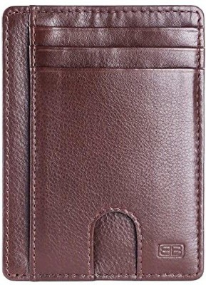 Brooklyn Bridge Men Casual, Ethnic, Evening/Party, Formal, Travel, Trendy Brown Genuine Leather Wallet(5 Card Slots)