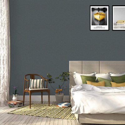 HOME13 Vinyl Decorative Grey Wallpaper(L x W: 66 cm x 121 cm)