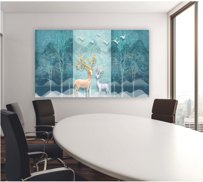 HD RAPID DESIGN Vinyl Art & Paintings Multicolor Wallpaper(L x W: 91 cm x 121 cm)