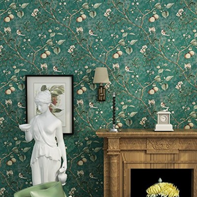 Eurotex Floral & Botanical Green Wallpaper(300 cm x 45 cm)