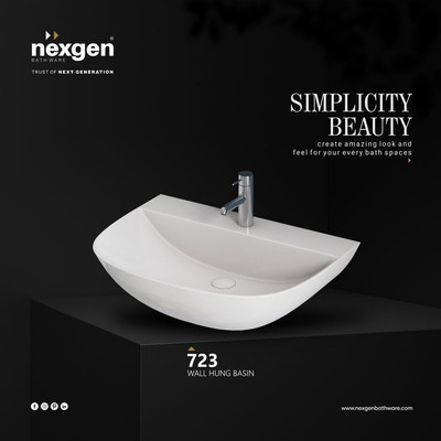 Limited Time Deal – NEXGEN (40*32*14) CM Wall Hung Basin For Rs. 1273 @ 75% off