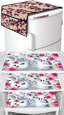 Dakshya Industries Refrigerator  Cover(Width: 55 cm, Multicolor)
