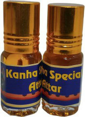 Gladify KANHA SPECIAL ATTAR (A PACK OF 3ML*2=6ML) Floral Attar(Rose)