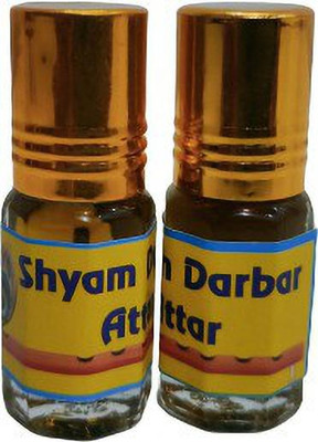 kah attar SHYAM DARBAR ATTAR(A PACK OF 3ML*2=6ML) Floral Attar(Musk)