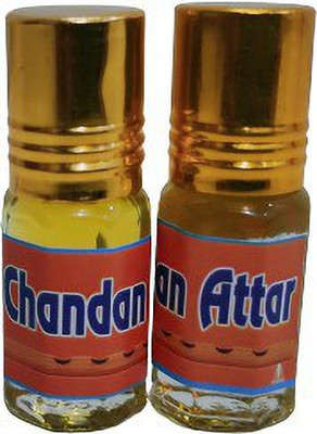 kah attar CHANDAN ATTAR (A PACK OF 3ML*2=6ML) Floral Attar(Sandalwood)