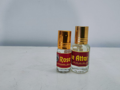 kah attar ROSE ATTAR ( A PACK OF 3ML & 6ML) Floral Attar(Rose)