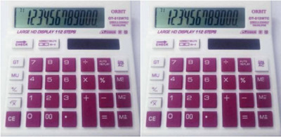 german valley Orbit Basic Calculator With Smooth Calculating And Soft Key 512WTC Maroon Pack of 2 Basic  Calculator(12 Digit)