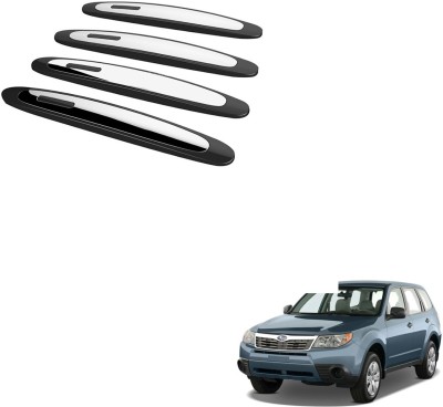 SEMAPHORE Stainless Steel, Plastic Car Door Guard(Black, Silver, Pack of 4, Chevrolet, Forester)