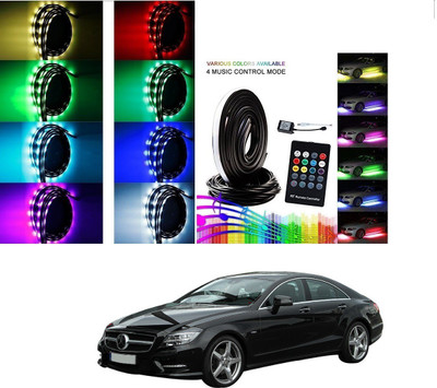 AuTO ADDiCT Car Underbody Lights Underglow Atmosphere Lights IR Remote Control Multi-Color For Mercedes Benz CLS-Class Car Fancy Lights(Multicolor)