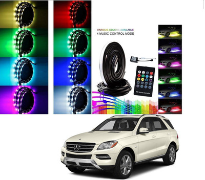 AuTO ADDiCT Car Underbody Lights Underglow Atmosphere Lights IR Remote Control Multi-Color For Mercedes Benz GLC-Class Car Fancy Lights(Multicolor)