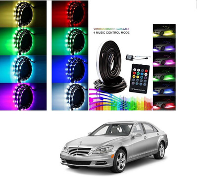 AuTO ADDiCT Car Underbody Lights Underglow Atmosphere Lights IR Remote Control Multi-Color For Mercedes Benz S-Class Car Fancy Lights(Multicolor)