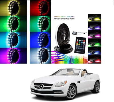 AuTO ADDiCT Car Underbody Lights Underglow Atmosphere Lights IR Remote Control Multi-Color For Mercedes Benz SLK-Class Car Fancy Lights(Multicolor)