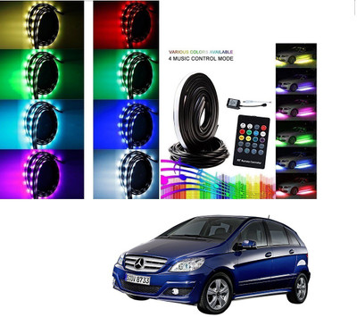 AuTO ADDiCT Car Underbody Lights Underglow Atmosphere Lights IR Remote Control Multi-Color For Mercedes Benz B-Class Electric Car Fancy Lights(Multicolor)
