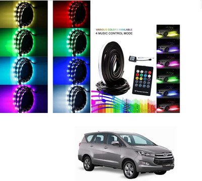 AuTO ADDiCT Car Underbody Lights Underglow Atmosphere Lights IR Remote Control Multi-Color For Toyota Innova Crysta Car Fancy Lights(Multicolor)