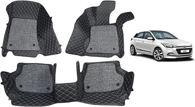 auto universe Leatherite 7D Mat For  Hyundai Elite i20(Black)