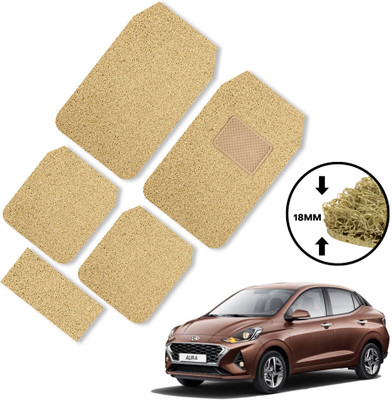 GoMechanic PVC Standard Mat For  Hyundai Aura(Beige)