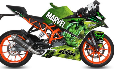 ORACLE Sticker & Decal for Bike(Multicolor)