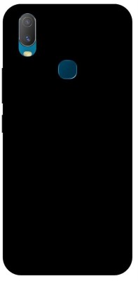 itrusto Back Cover for vivo Y11 , vivo Y11 Plain Black BACK COVER(Multicolor, Hard Case, Pack of: 1)