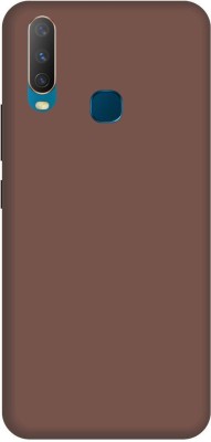 itrusto Back Cover for vivo Y17 , vivo Y17 Plain Brown BACK COVER(Multicolor, Hard Case, Pack of: 1)