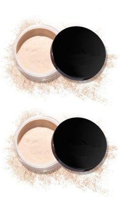 Amaryllis WEIGHTLESS LOOSE POWDER PACK OF 2 Compact(BEIGE, 30 g)