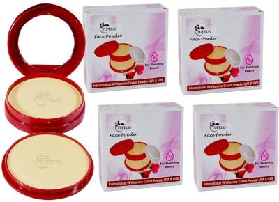 ads Combo set of 4 perfect coverage 2 in 1 compact powder (80g,natural beig ) for all skin types (4 pcs) Compact(beige, 80 g)