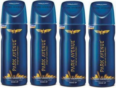 PARK AVENUE GOOD MORNING DEODORANT COMBO Deodorant Spray  -  For Men(600 ml, Pack of 4)