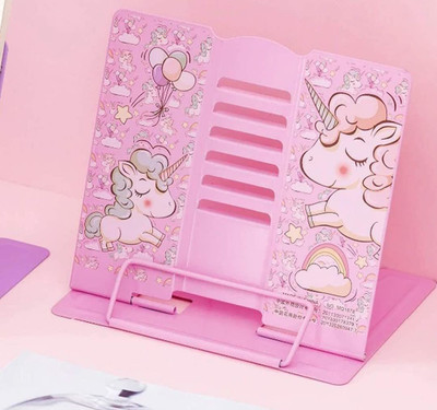 Dallao 1 Compartments Metal Book Stand(Pink)