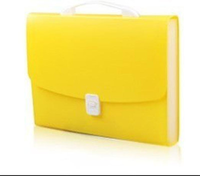 MOMISY Plastic File folder(Set Of 1, Yellow)
