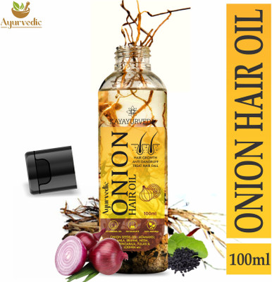 KAYAYURVEDA Ayurvedic Onion Oil for Controls Hair Fall and Hair Growth Hair Oil(100 ml)