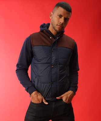 CAMPUS SUTRA Sleeveless Colorblock Men Jacket