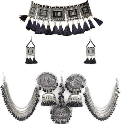 shiv creation Brass, Alloy Copper Black, Silver Jewellery Set(Pack of 1)