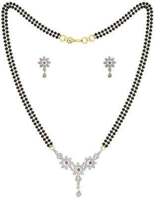 Krishna Creation Alloy Gold-plated Silver Jewellery Set(Pack of 1)