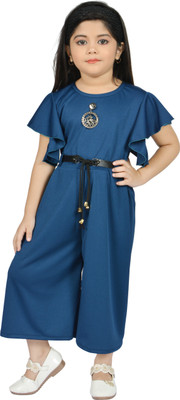 Barkat Solid Girls Jumpsuit