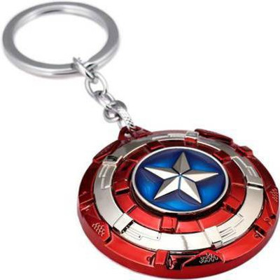 Daiyamondo Captain America Shield Rotatable Keychain best quality keychain made up of high quality Metal long time durable. keychain/keyring for men women kids and couples this key chain is best keyhouse.Use car ,bike,bag and more uses and best choice for gifting Key Chain Daiyamondo Captain America Shield Rotatable Keychain best quality keychain made up of high quality Metal long time durable. keychain/keyring for men women kids and couples this key chain is best keyhouse.Use car ,bike,bag and more uses and best choice for gifting Key Chain