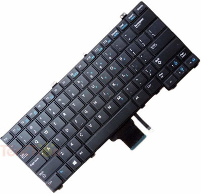 SellZone Laptop Keyboard For Dell Latitude E7440 E7240 US NSK-LDABC PK130VM1B00 with backlite no Track Ball Internal Laptop Keyboard (Black) Internal Laptop-size Laptop Keyboard Compatible with Desktop, Laptop, Mac(Black)