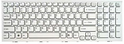 SellZone Laptop Keyboard for Sony VAIO VPC EH White Laptop Keyboard Replacement Key