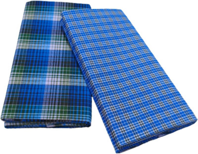 TRUEVELLI Checkered Blue Lungi