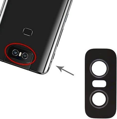 FLIPZON CL43 Asus Zenfone 6Z Anti-Scratch Material Camera Lens Glass