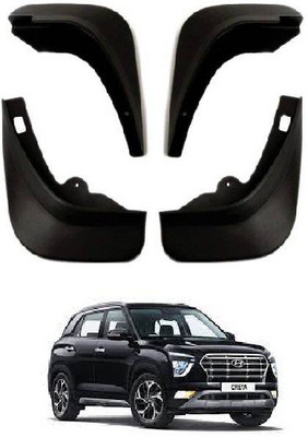 Jagan kirpa Front Mud Guard, Rear Mud Guard For HYUNDAI Creta 2019(Black)