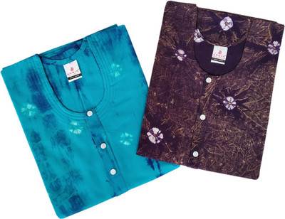 ADHIN Women Nighty(Multicolor)