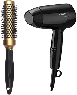 Compare PHILIPS BHC010 Hair Dryer-1200W with Premium Hot Curl Brush  Personal Care Appliance Combo Personal Care Appliance Combo (Hair Dryer) Price  in India - CompareNow