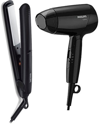 Compare PHILIPS HP8303 Hair Straightener & BHC010 Hair Dryer 1200W Combo  Personal Care Appliance Combo Price in India - CompareNow